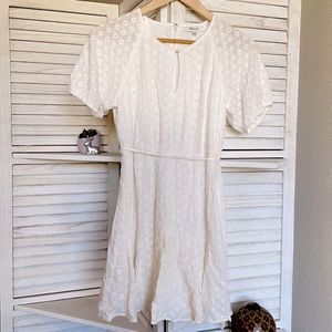 subtle floral sundress, short sleeve, 100 cotton